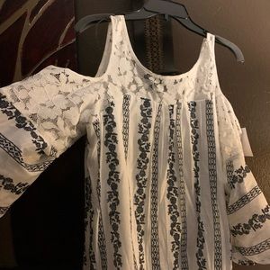 Lace Cold Shoulder Dress